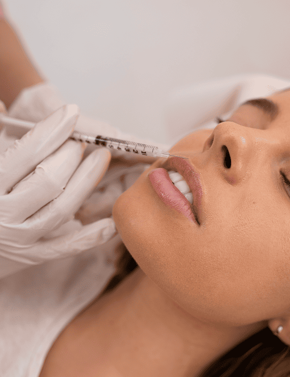 Botox behandeling lip filler injectie