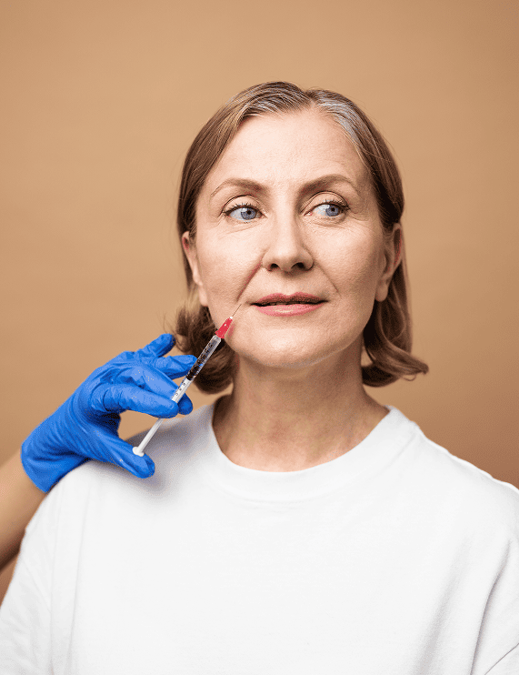 Botox oudere vrouw